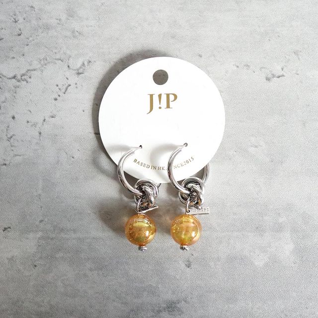 Orange sparkling beads